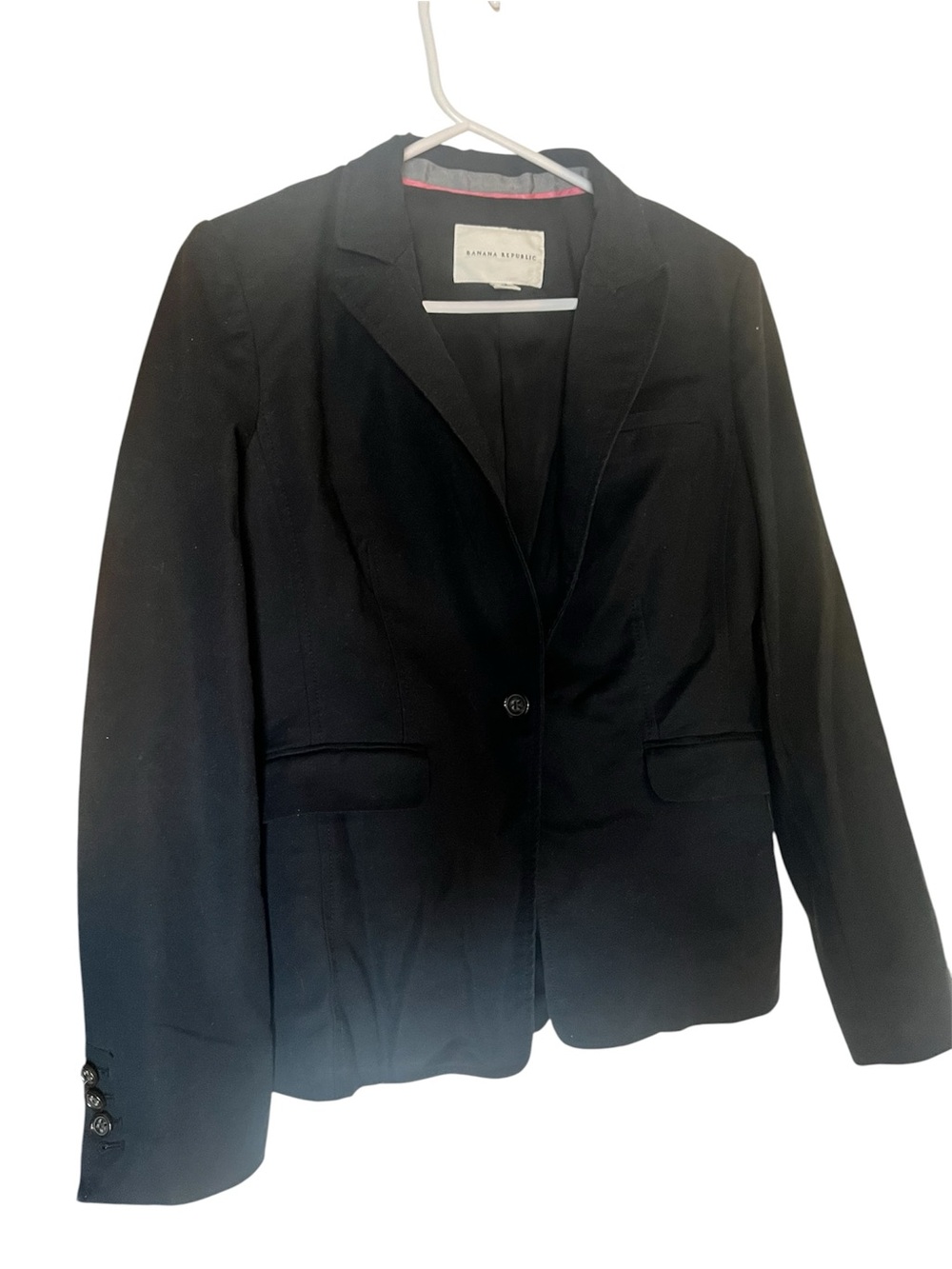 Banana Republic Black Single-Button Women's Blazer size 8 ,L367
